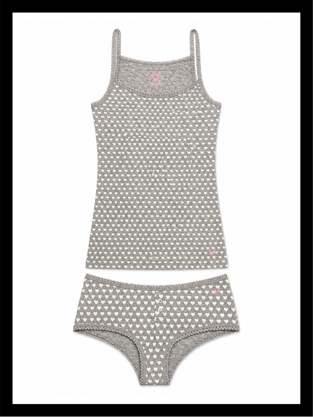 💕ⓅⒾⓃⓀ ⓋⓈ VHTF GIMME PINK Lace Trim PJ Set NWT💕